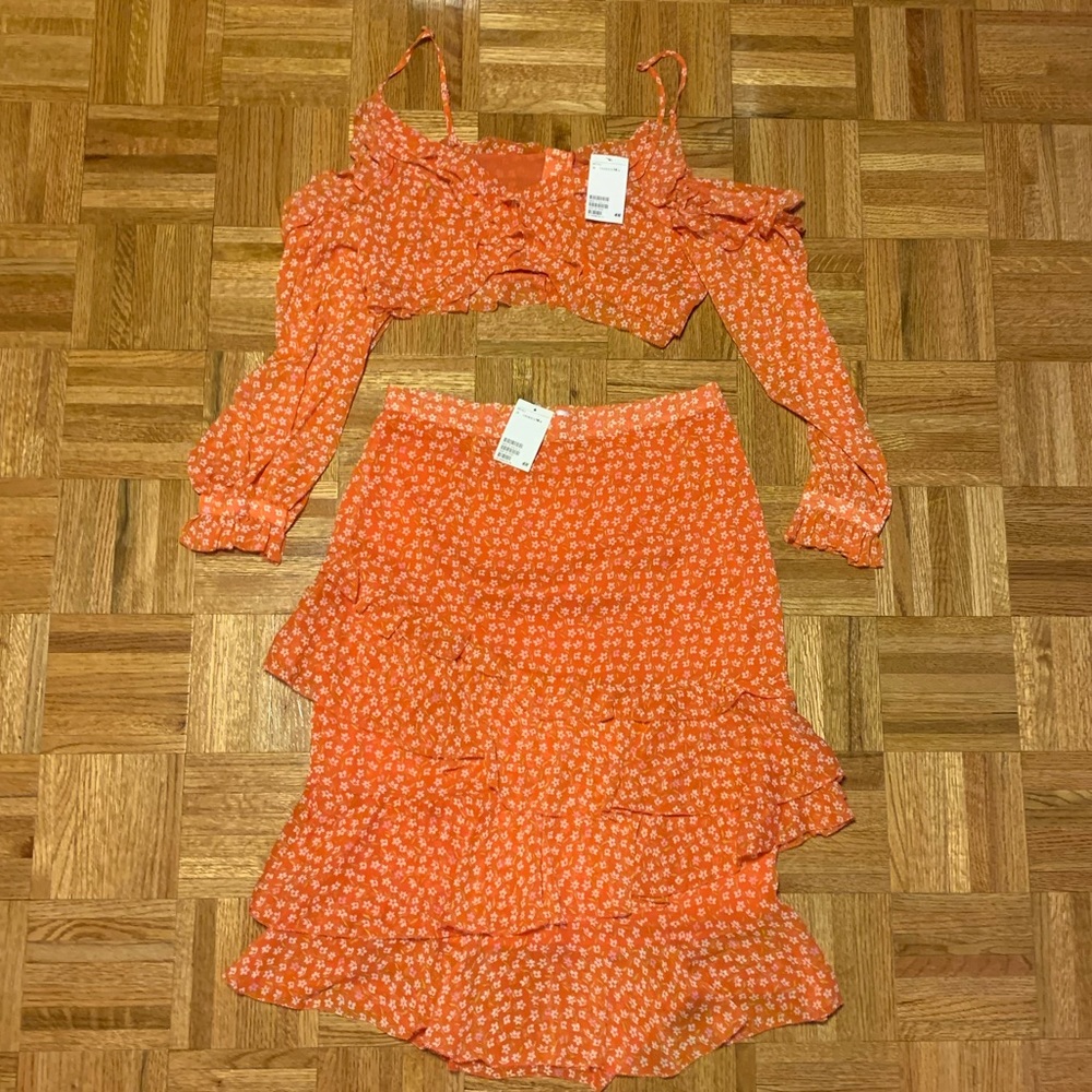 H&M Top & Skirt Set - Brand New